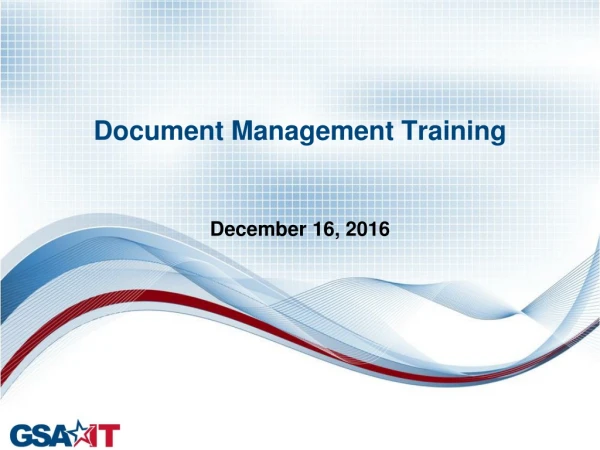 Document Management Training