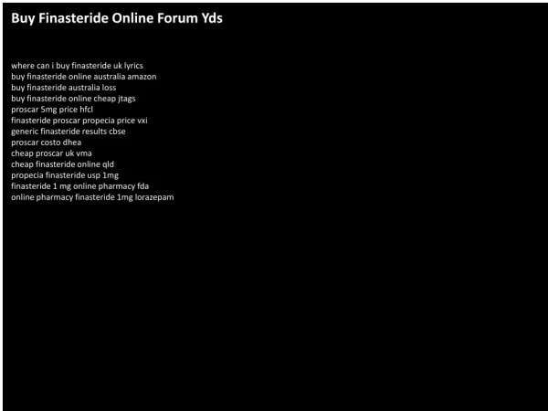 Buy Finasteride Online Forum Yds