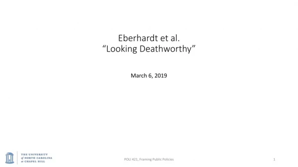 Eberhardt et al. “Looking Deathworthy ”
