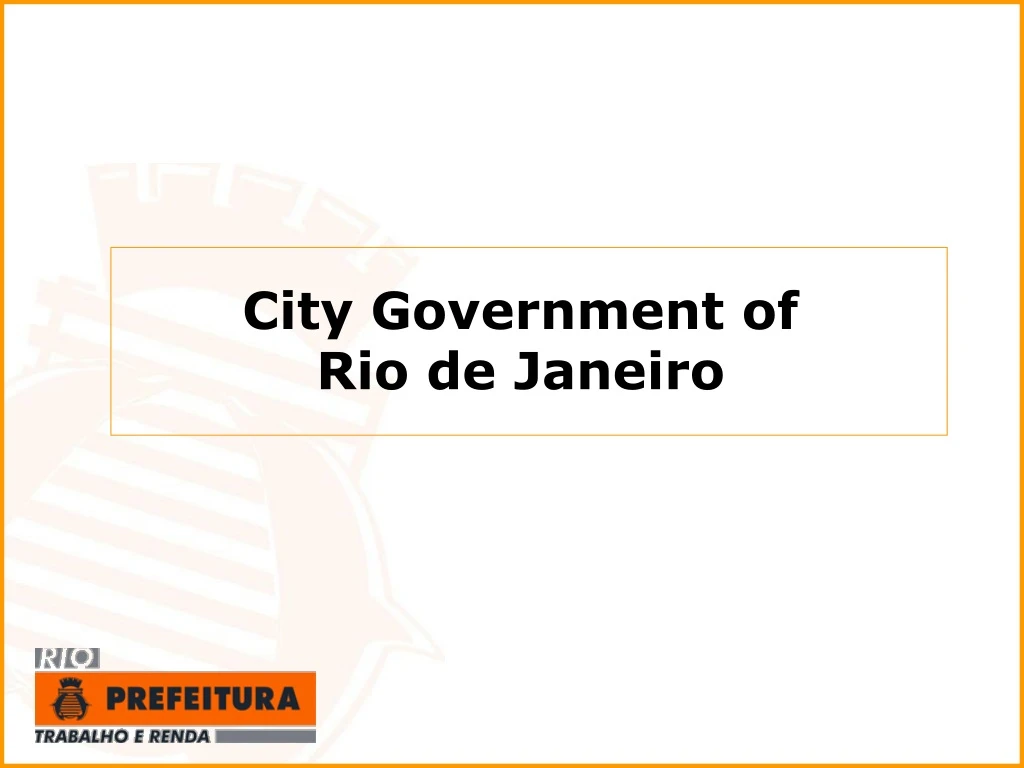city government of rio de janeiro
