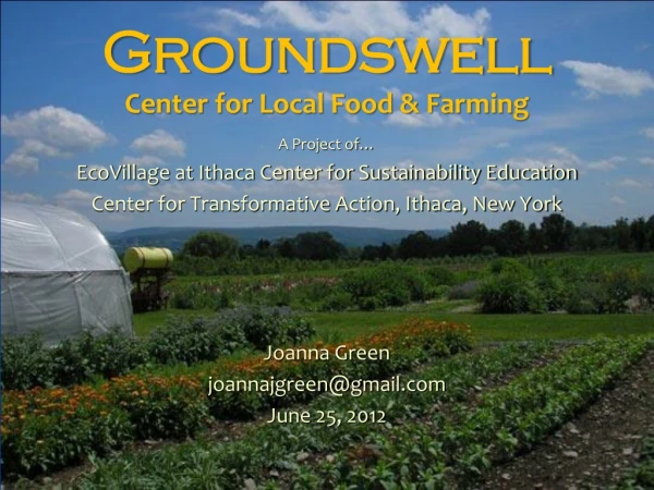 Groundswell Center for Local Food &amp; Farming
