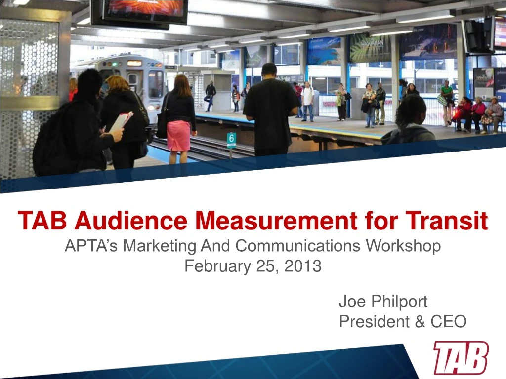 tab audience measurement for transit apta