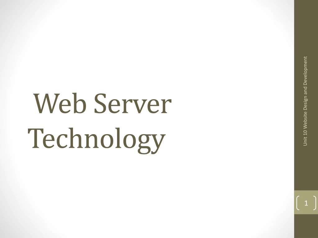 web server technology