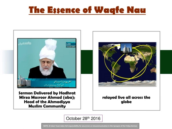 The Essence of Waqfe Nau