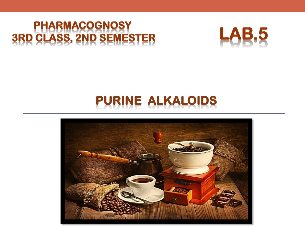 pharmacognosy 3rd class 2nd semester