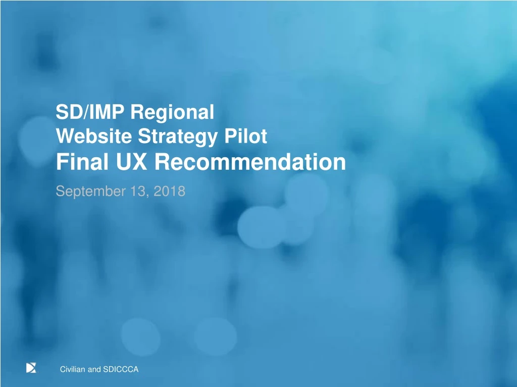 sd imp regional website strategy pilot final ux recommendation