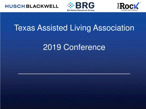 Texas Assisted Living Association 2019 Conference