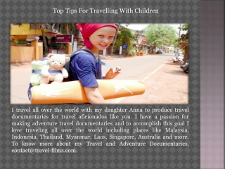 Top Tips For Travelling With Children - slide 1