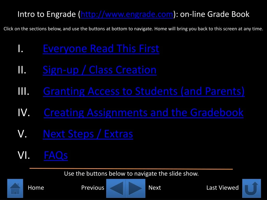 intro to engrade http www engrade com on line