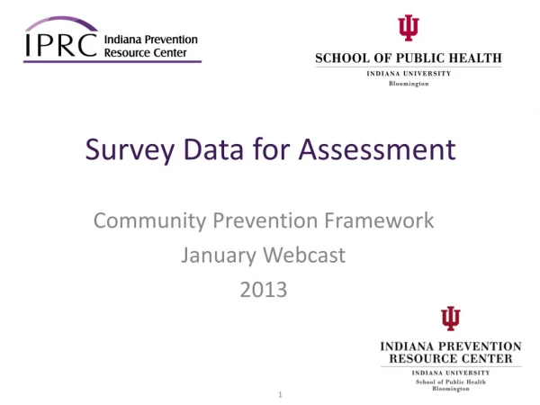 Survey Data for Assessment