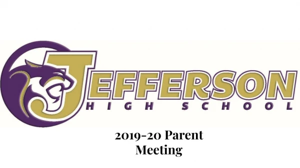 2019-20 Parent Meeting