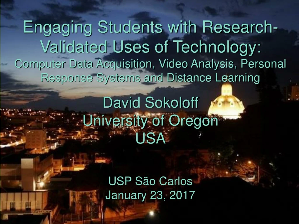 engaging students with research validated uses