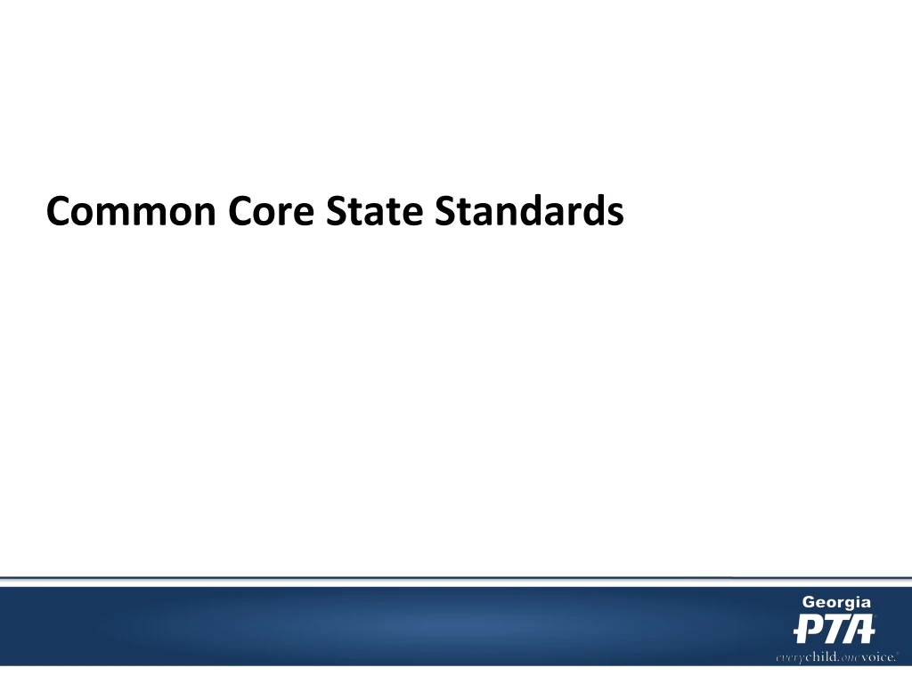 common core state standards