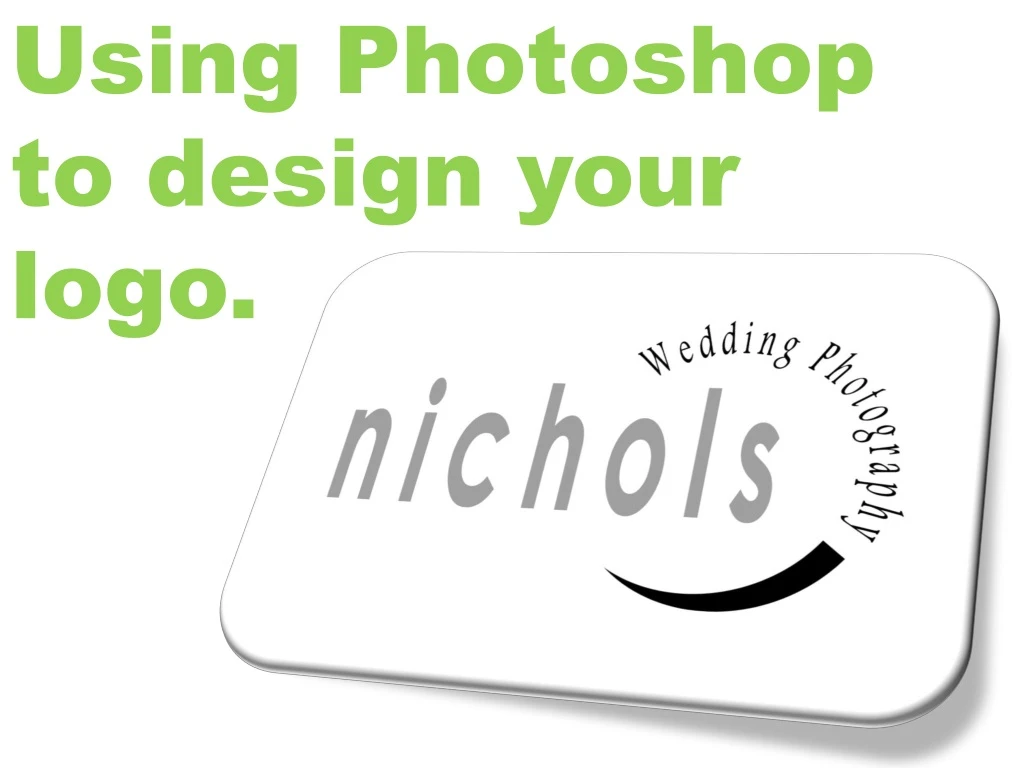 using photoshop to design your logo