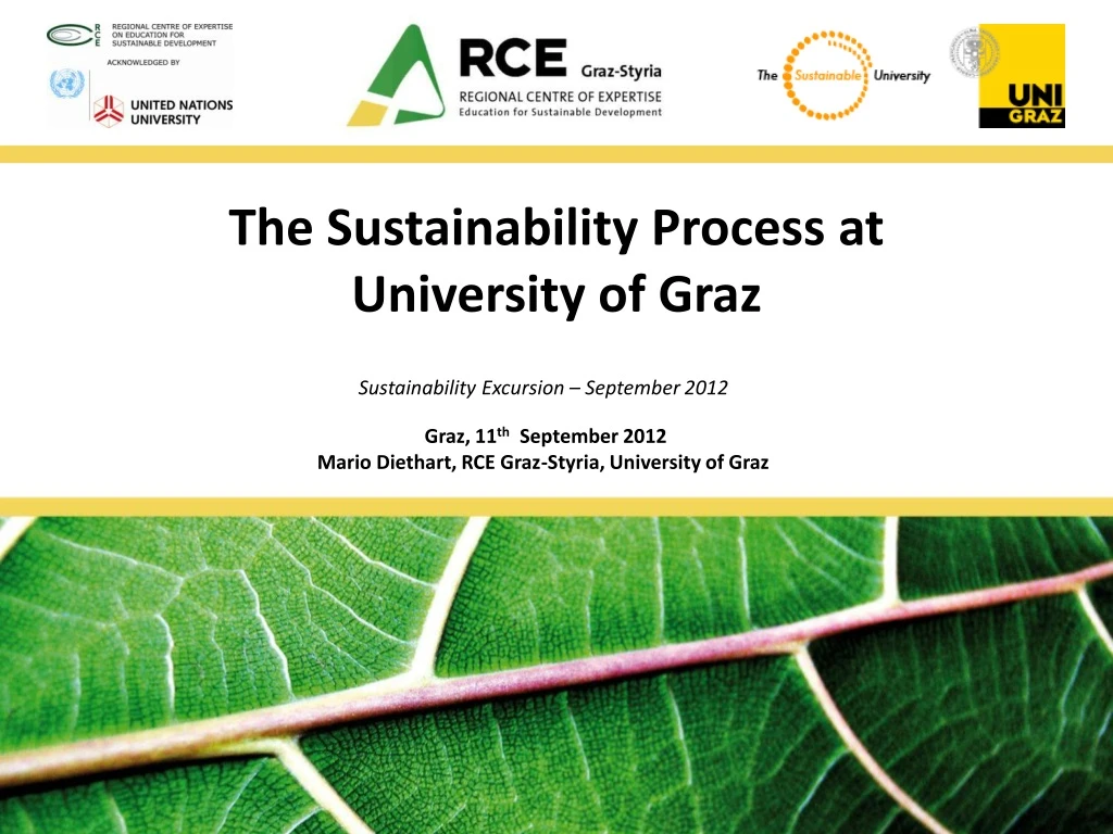 the sustainability process at university of graz