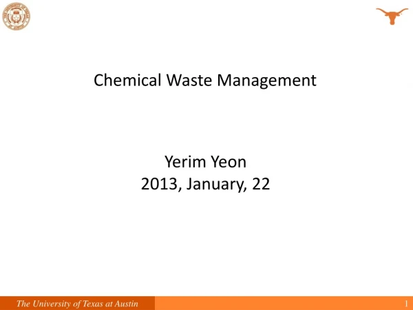Chemical Waste Management