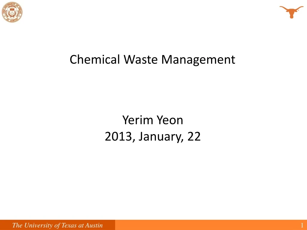 chemical waste management