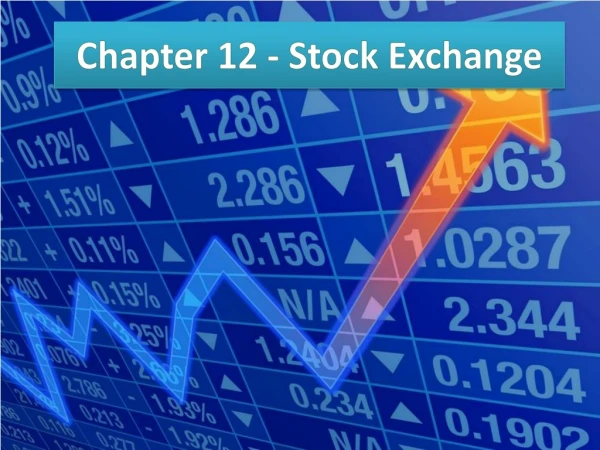Chapter 12 - Stock Exchange