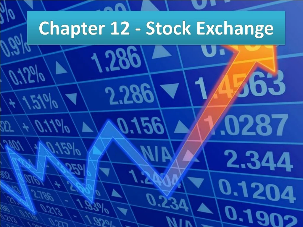 chapter 12 stock exchange