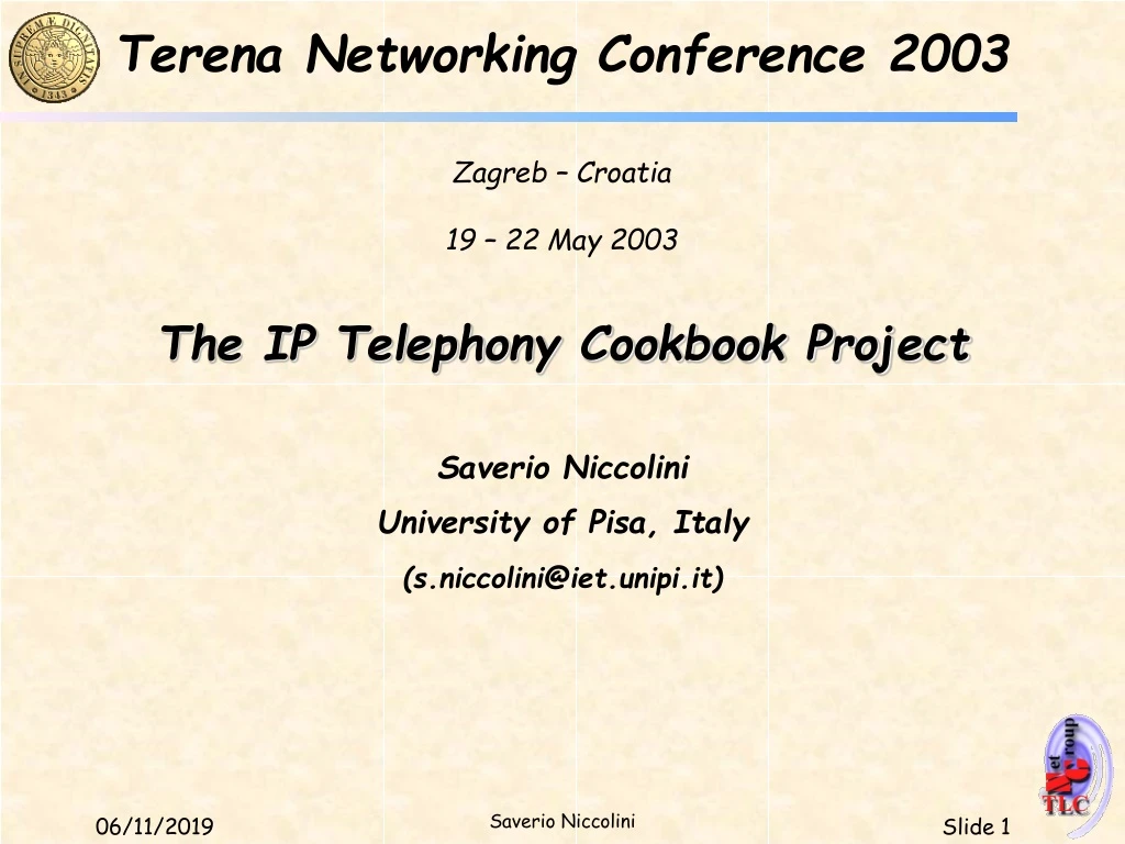 terena networking conference 2003 zagreb croatia
