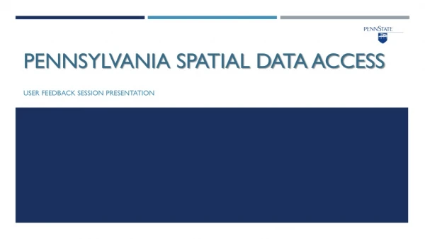 Pennsylvania Spatial data access