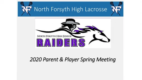 2020 Parent &amp; Player Spring Meeting