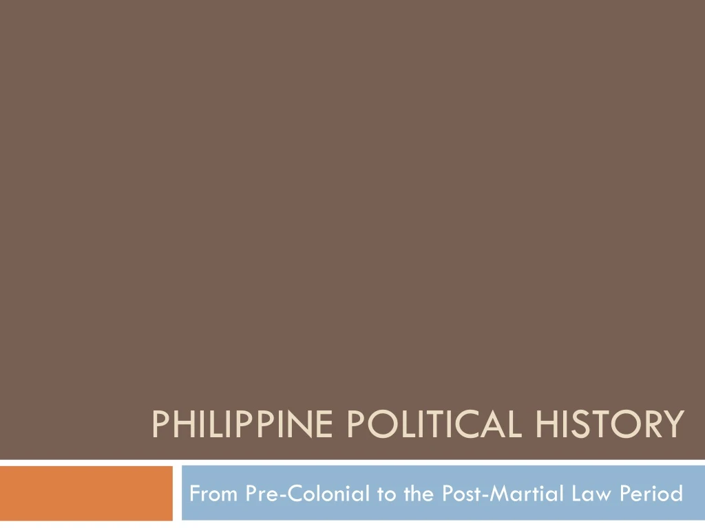 philippine political history