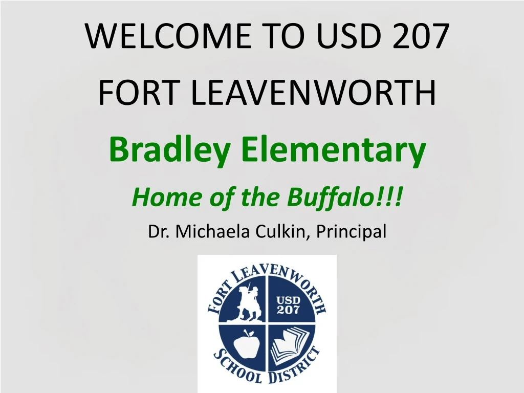 welcome to usd 207 fort leavenworth bradley