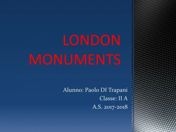 LONDON MONUMENTS