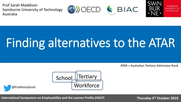 Finding alternatives to the ATAR