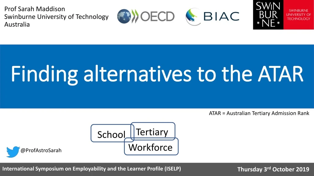 finding alternatives to the atar