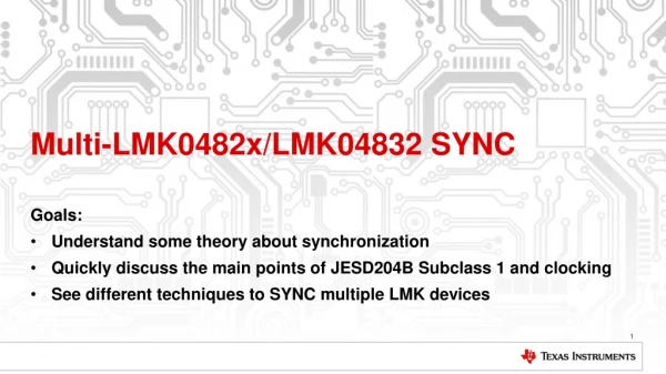 Multi-LMK0482x/LMK04832 SYNC