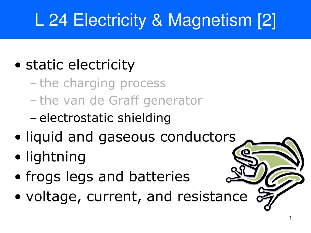 l 24 electricity magnetism 2
