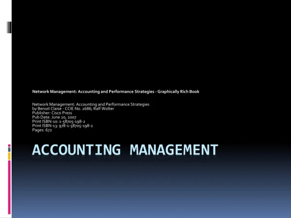 Accounting MANAGEMENT