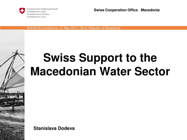 Swiss Support to the Macedonian Water Sector