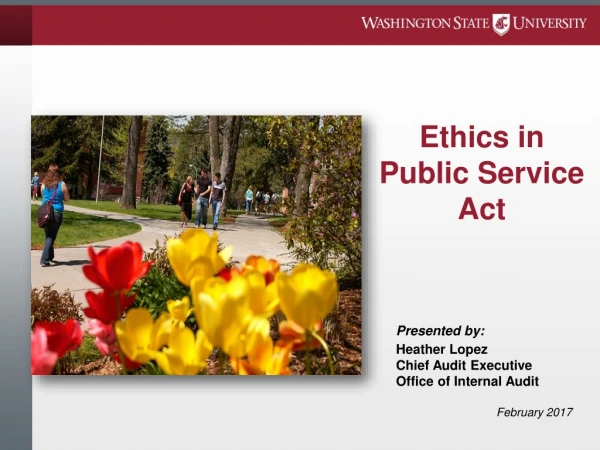 Ethics in Public Service Act