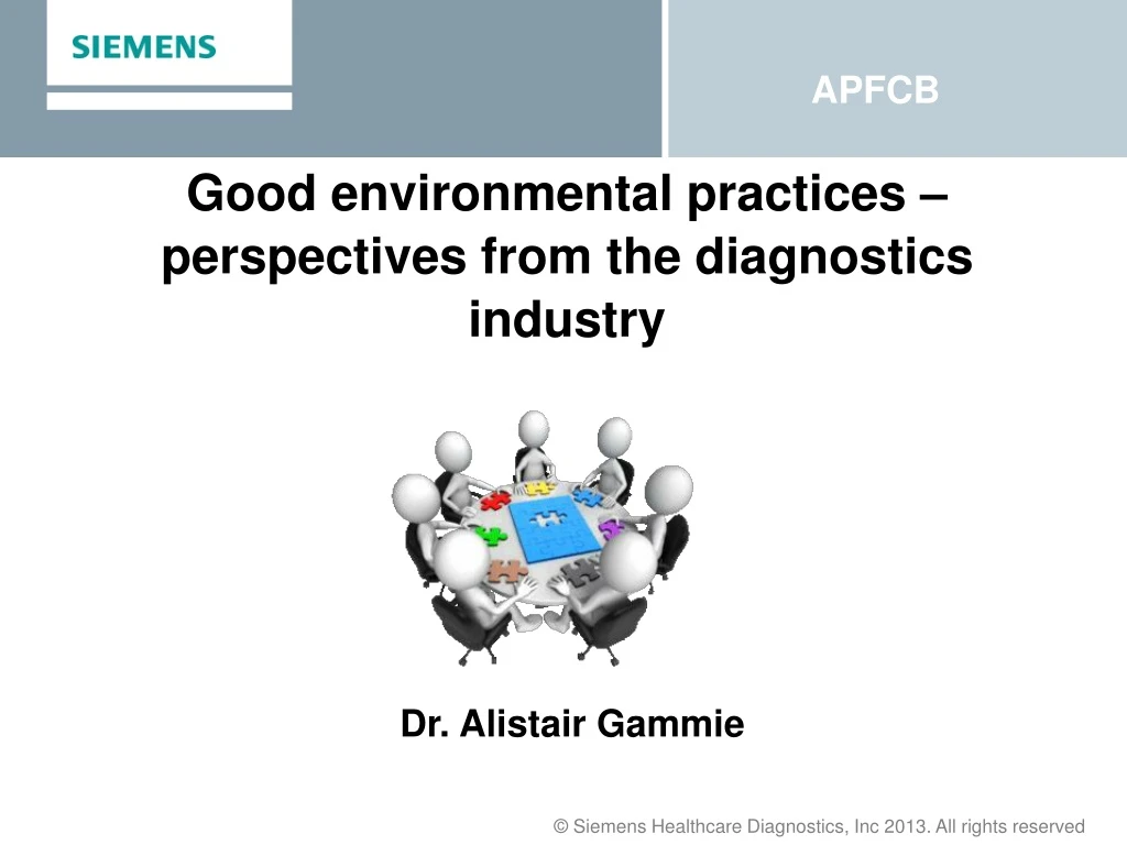 good environmental practices perspectives from the diagnostics industry