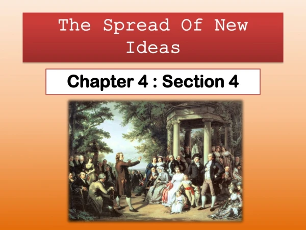 The Spread Of New Ideas
