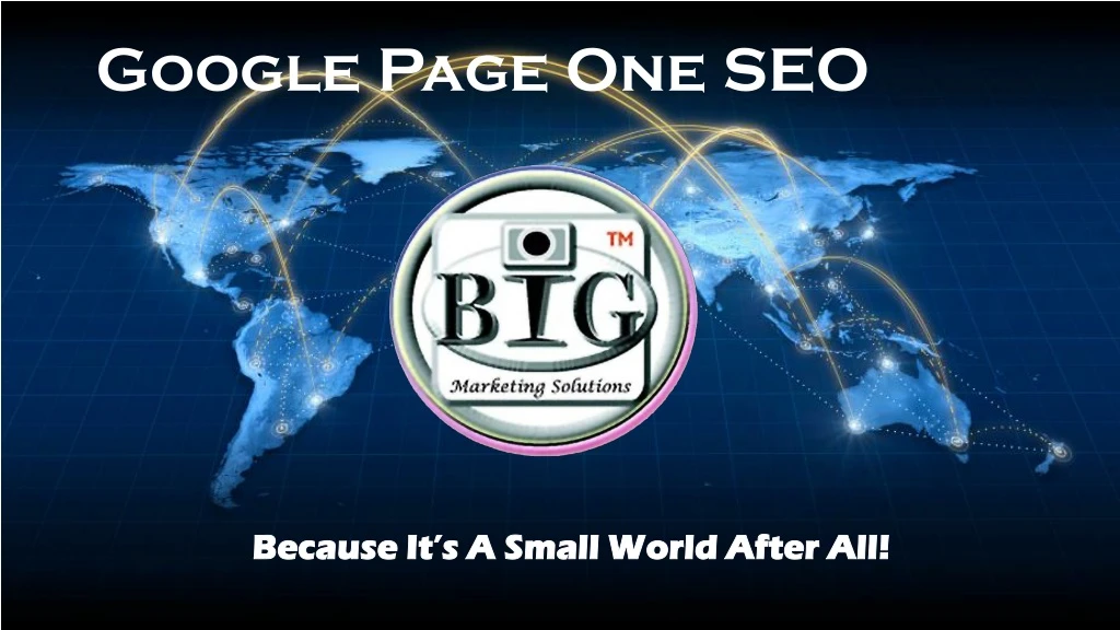 google page one seo