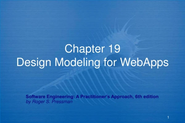 Chapter 19 Design Modeling for WebApps