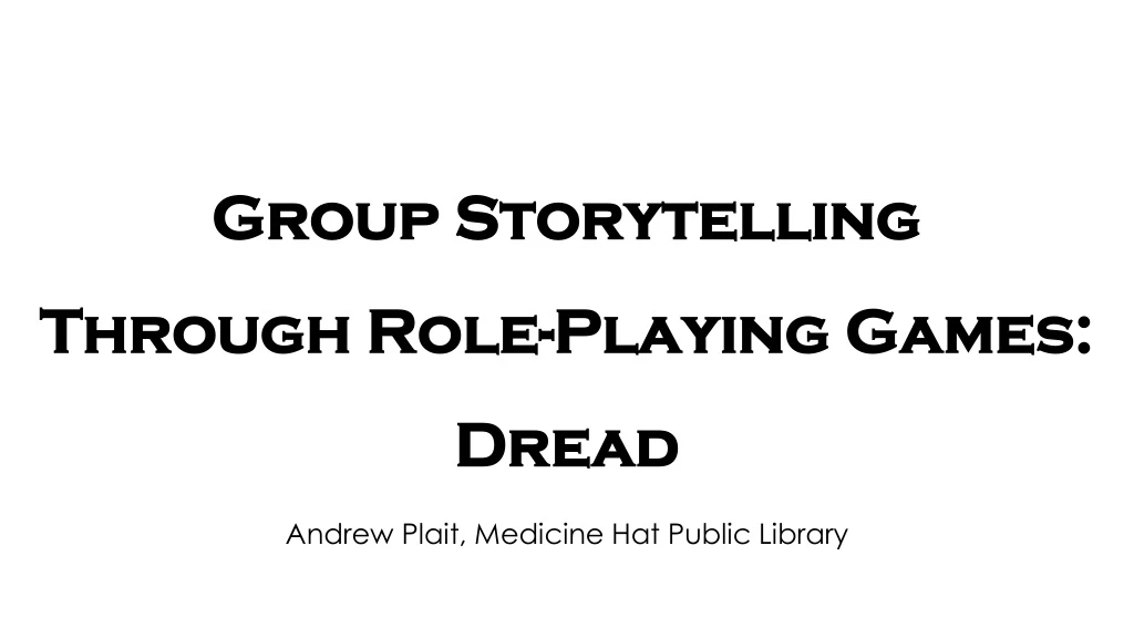 group storytelling through role playing games