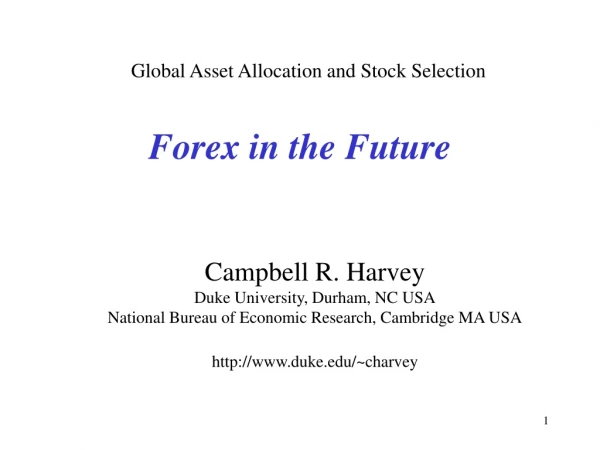 Forex in the Future
