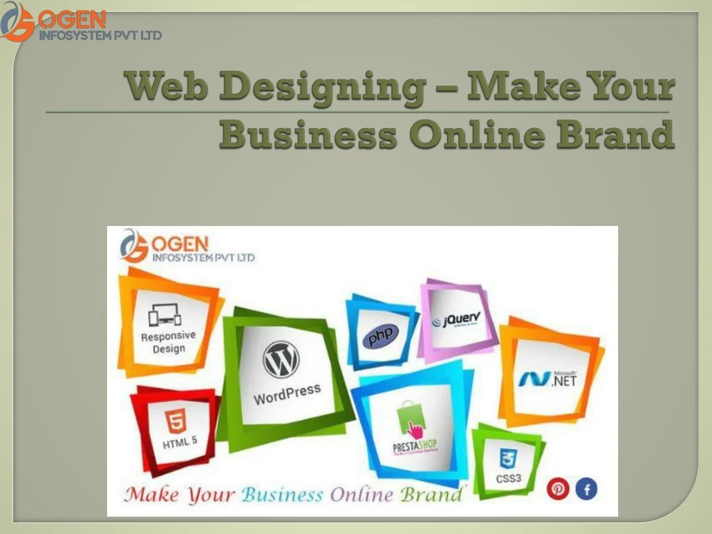 web designing make your business online brand