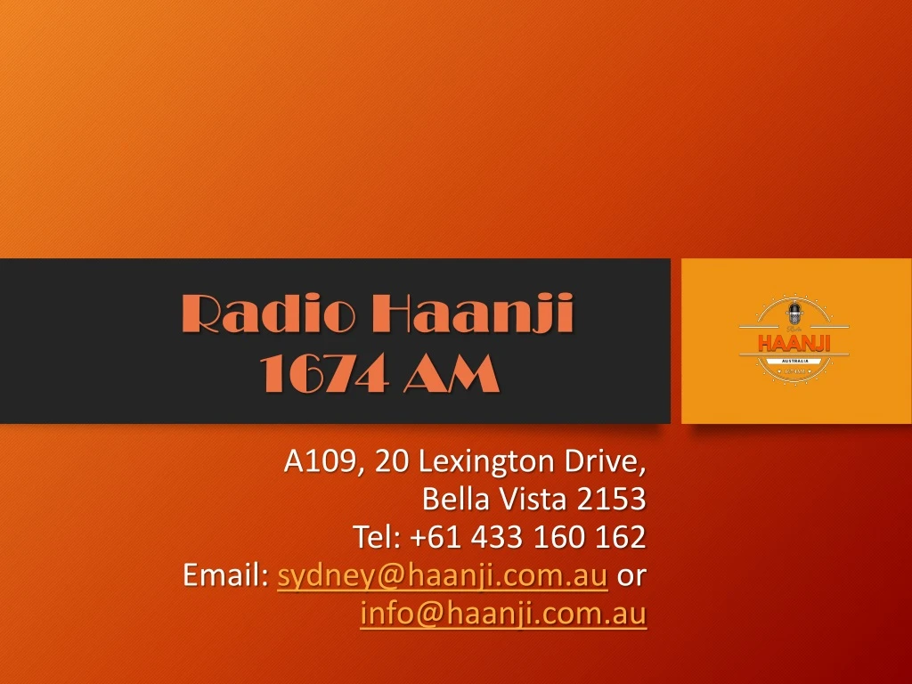 radio haanji 1674 am