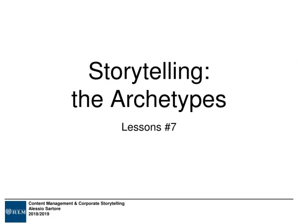 Storytelling: the Archetypes