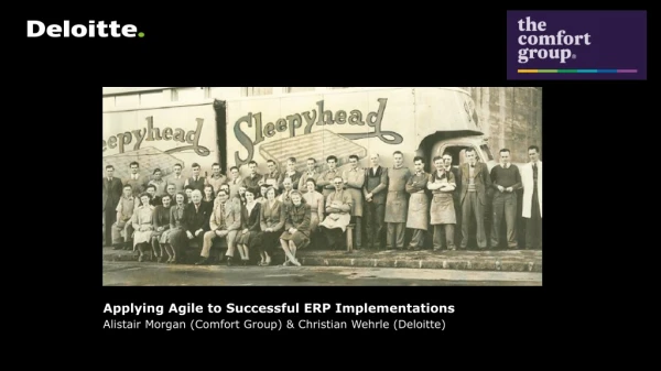 Applying Agile to Successful ERP Implementations