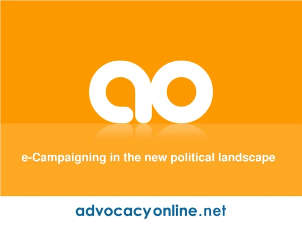 e-Campaigning in the new political landscape