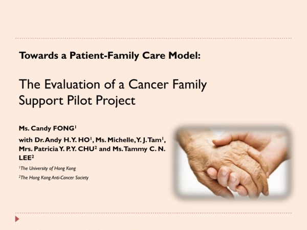 Towards a Patient-Family Care Model: The Evaluation of a Cancer Family Support Pilot Project
