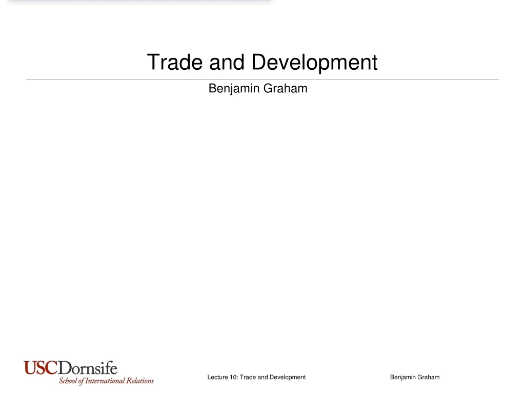 trade and development