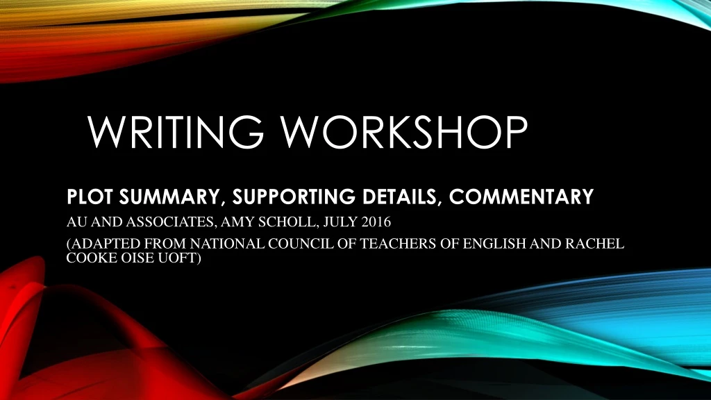 writing workshop